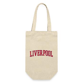 Liverpool Varsity Lettering Design - Gift Bag for Bottles - nature - Front