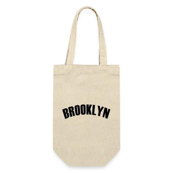 brooklyn shirt - Geschenkbeutel für Flaschen - Natur - Vorne