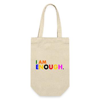 I am enough - Geschenkbeutel für Flaschen - Natur - Vorne