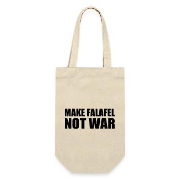 Make falafel not war - Gift Bag for Bottles - nature - Front