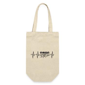 pulse aviation illustration airplane flying icon - Gift Bag for Bottles - nature - Front