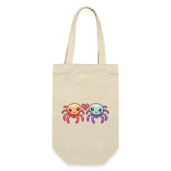 Tarantula Comic Couple Love - Gift Bag for Bottles - nature - Front