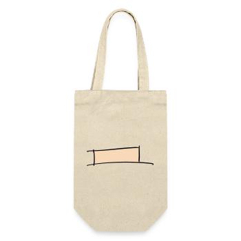 Decorative frame. Banner / Name Badge Template. - Gift Bag for Bottles - nature - Front