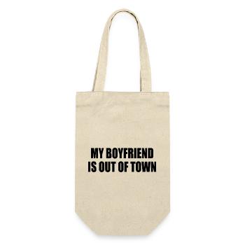my boyfriend if out of town - Gift Bag for Bottles - nature - Front