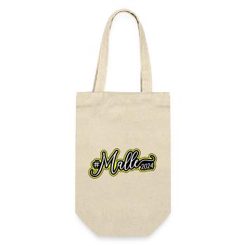 Malle 2024 Palme Mallorca - Geschenkbeutel für Flaschen - Natur - Vorne