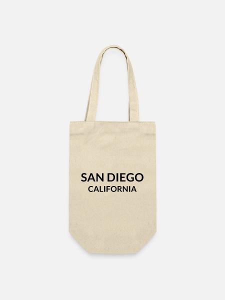 San Diego California USA - Geschenkbeutel für Flaschen - Natur