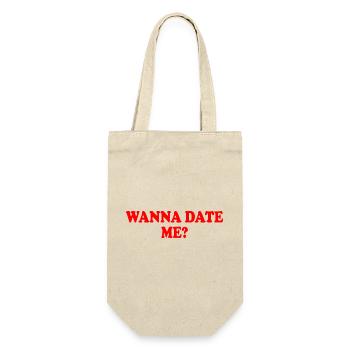 wanna date me - Gift Bag for Bottles - nature - Front