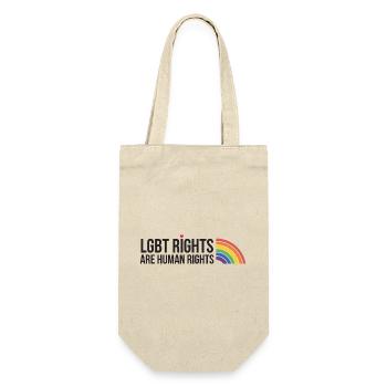 LGBTQ Pride Month - LGBT-Rechte sind Menschenrechte - Geschenkbeutel für Flaschen - Natur - Vorne