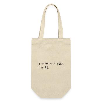 If You See Me It's AI Typo Saying - Gift Bag for Bottles - nature - Front