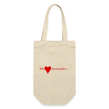 Everyone Has a Heart – Skat Humor Shirt - Gift Bag for Bottles - nature - Front