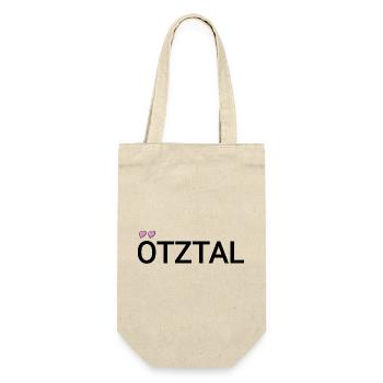 ötztal süßer text  - Geschenkbeutel für Flaschen - Natur - Vorne