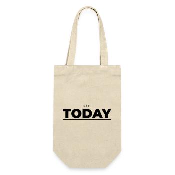 Not Today – Minimalist Attitude - Gift Bag for Bottles - nature - Front