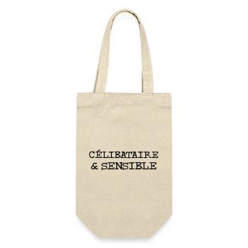 Célibataire & Sensible - Sac à bouteille - nature - Devant