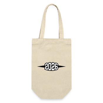 2026 year - Gift Bag for Bottles - nature - Front