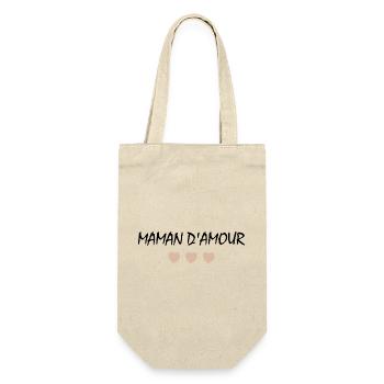 Maman d'amour - Sac à bouteille - nature - Devant