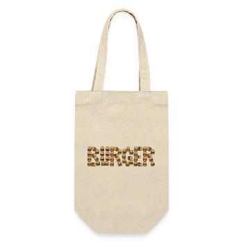 Burger typography - Gift Bag for Bottles - nature - Front