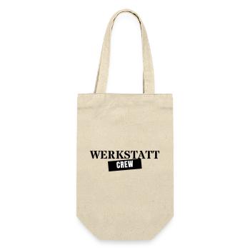 Werkstatt Crew - KFZ Mechaniker Schrauber Team - Geschenkbeutel für Flaschen - Natur - Vorne
