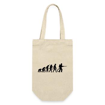 Feuerwehr Feuerwehrmann Evolution Für Den Einsatz - Geschenkbeutel für Flaschen - Natur - Vorne