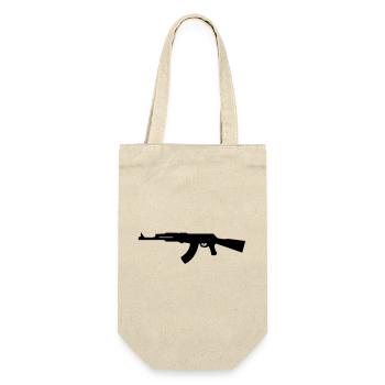 Gewehr - Geschenkbeutel für Flaschen - Natur - Vorne