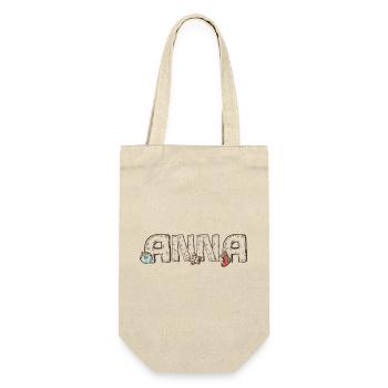 Anna Weihnachten  - Geschenkbeutel für Flaschen - Natur - Vorne