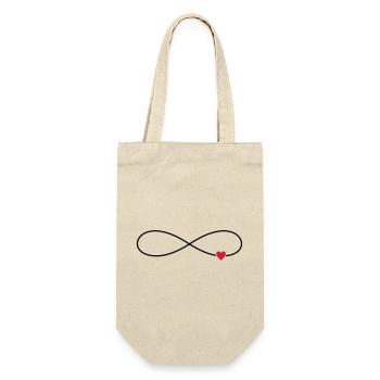 Coeur d'amour infini - Sac à bouteille - nature - Devant