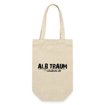 ALB TRAUM_ love schwäbische alb - Geschenkbeutel für Flaschen - Natur - Vorne