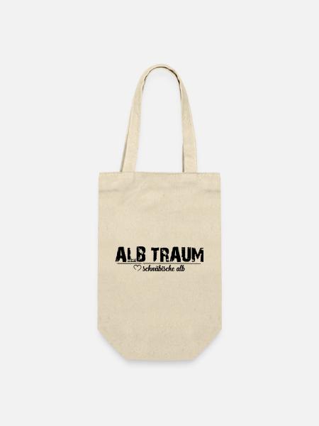 ALB TRAUM_ love schwäbische alb - Geschenkbeutel für Flaschen - Natur