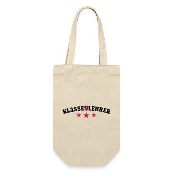 Klassenlehrer | Klasse Lehrer - Gift Bag for Bottles - nature - Front