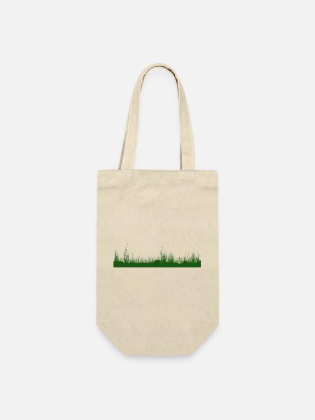Gras Boden Wiese Graswiese - Geschenkbeutel für Flaschen - Natur