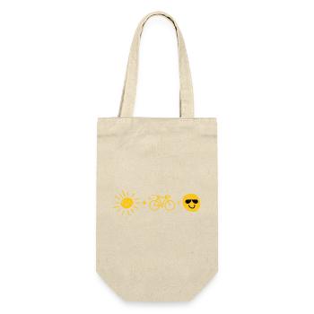 Sun and bicycle - Gift Bag for Bottles - nature - Front