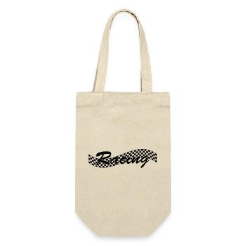 Racing Checked Flag - Car Auto Bike Race - Gift Bag for Bottles - nature - Front
