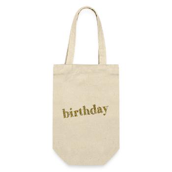 ANNIVERSARY. HAPPY BIRTHDAY. HAPPY BIRTHDAY. - Gift Bag for Bottles - nature - Front