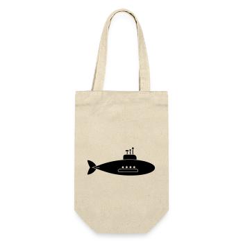 U-Boot-Boot - Geschenkbeutel für Flaschen - Natur - Vorne