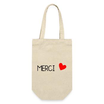 MERCI. MAÎTRESSE. MAÎTRE. MERCI MAÎTRESSE - Sac à bouteille - nature - Devant