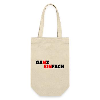 GANZ EINFACH NEIN - Geschenkbeutel für Flaschen - Natur - Vorne