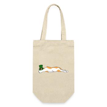 Lazy Cat Sleeping Mardi Gras Mask Carnival Vibes - Gift Bag for Bottles - nature - Front