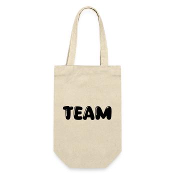 Team - Geschenkbeutel für Flaschen - Natur - Vorne