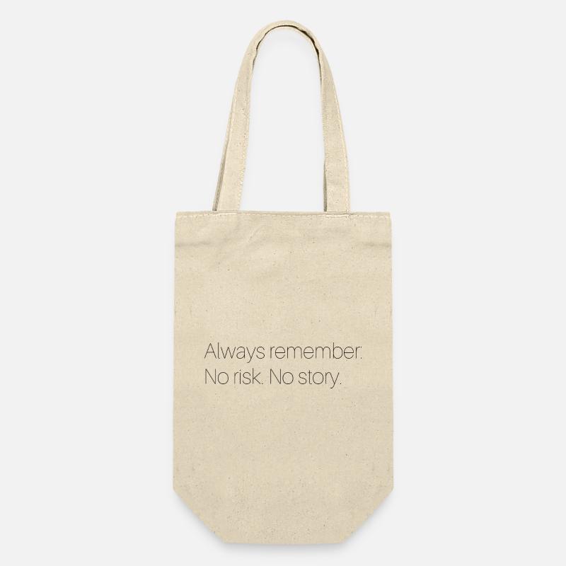 Motivierender Spruch  - Geschenkbeutel für Flaschen - Natur