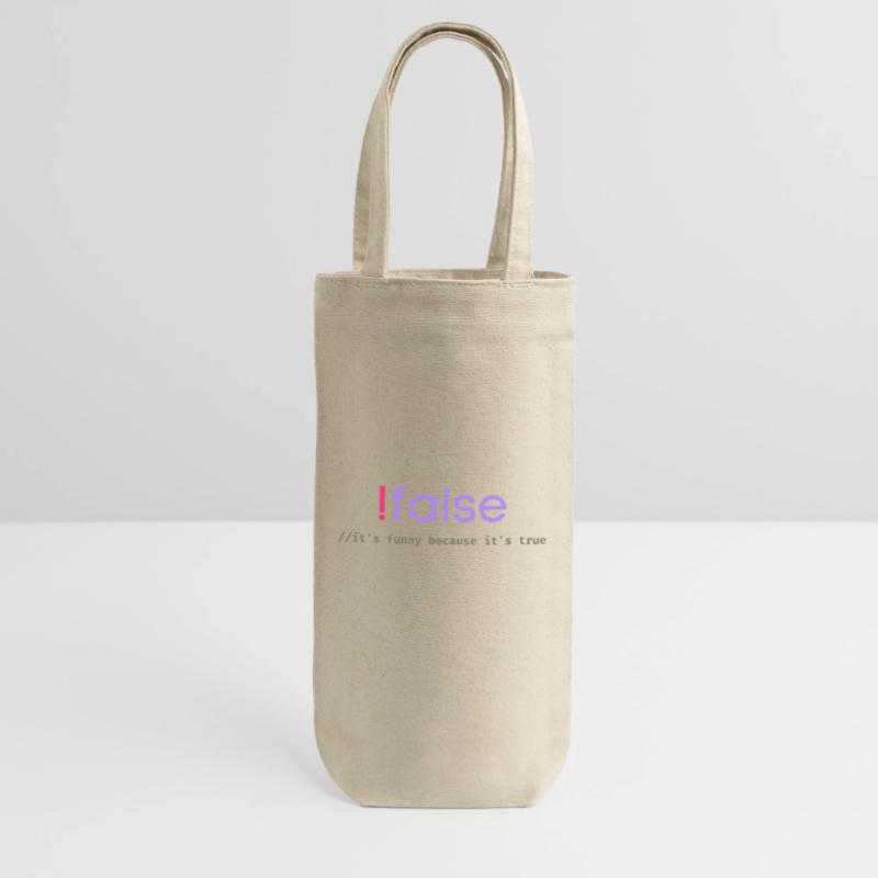 Ifalse Funny Coder Programming Pun Gift Bag for Bottles