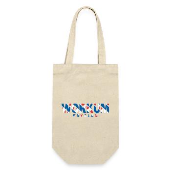 Workum Friesland Fryslan Flagge Shirt, Hoodie, Bag - Geschenkbeutel für Flaschen - Natur - Vorne