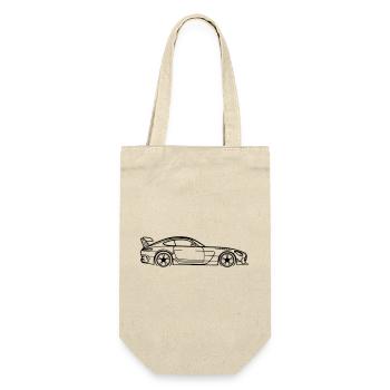 GT Coupé Line Silhouette – Pure Performance Art - Geschenkbeutel für Flaschen - Natur - Vorne