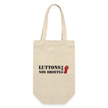 Luttons pour nos Droits ! - Sac à bouteille - nature - Devant