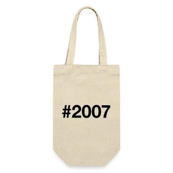 2007 Born 19 Years 19th Birthday - Gift Bag for Bottles - nature - Front