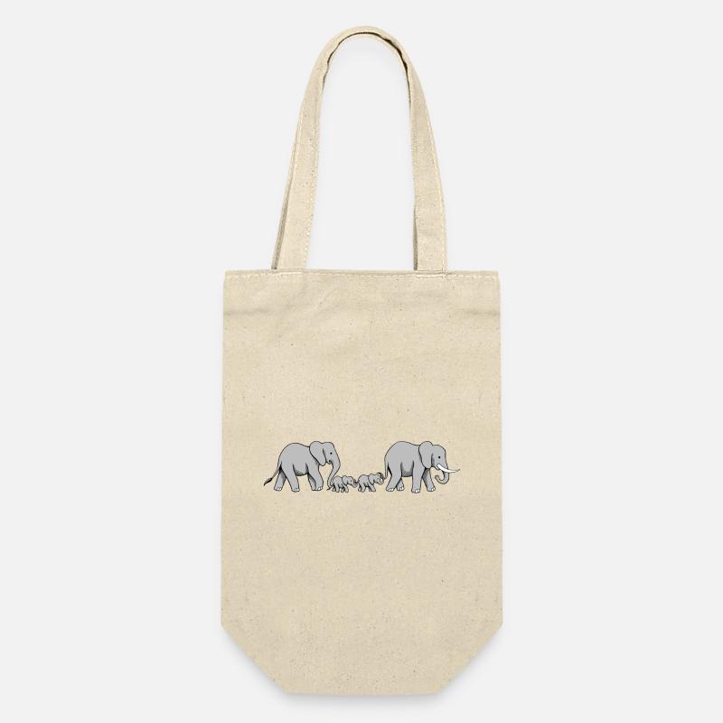 Famille d'éléphants II - Sac à bouteille - nature