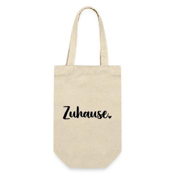 Zuhause Herz - Geschenkbeutel für Flaschen - Natur - Vorne