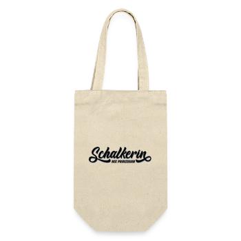 Nix Prinzessin Schalkerin! | Gelsenkirchen Schalke - Geschenkbeutel für Flaschen - Natur - Vorne