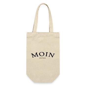 Moin Ostsee - Geschenkbeutel für Flaschen - Natur - Vorne