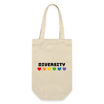Rainbow Hearts Diversity LGBT lgbtqi queer - Gift Bag for Bottles - nature - Front