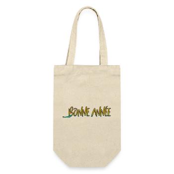 NOËL. ANNEE. ANNIVERSAIRE. RETRAITE. FÊTE. COEUR. - Sac à bouteille - nature - Devant
