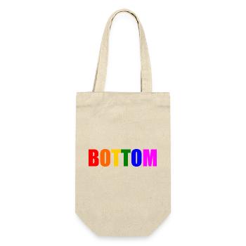 Bottom - Gift Bag for Bottles - nature - Front